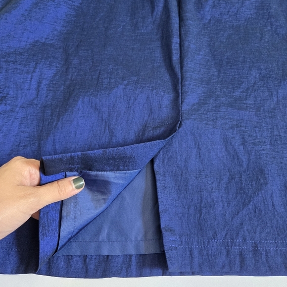 Adrianna Papell cobalt blue sheath dress formal office party mini/midi sz 8 - Picture 9 of 11